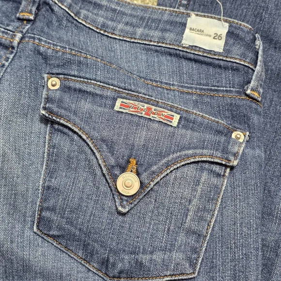 Hudson Jeans Womens 26 Dark Wash Distressed Skinny - Picture 1 of 14